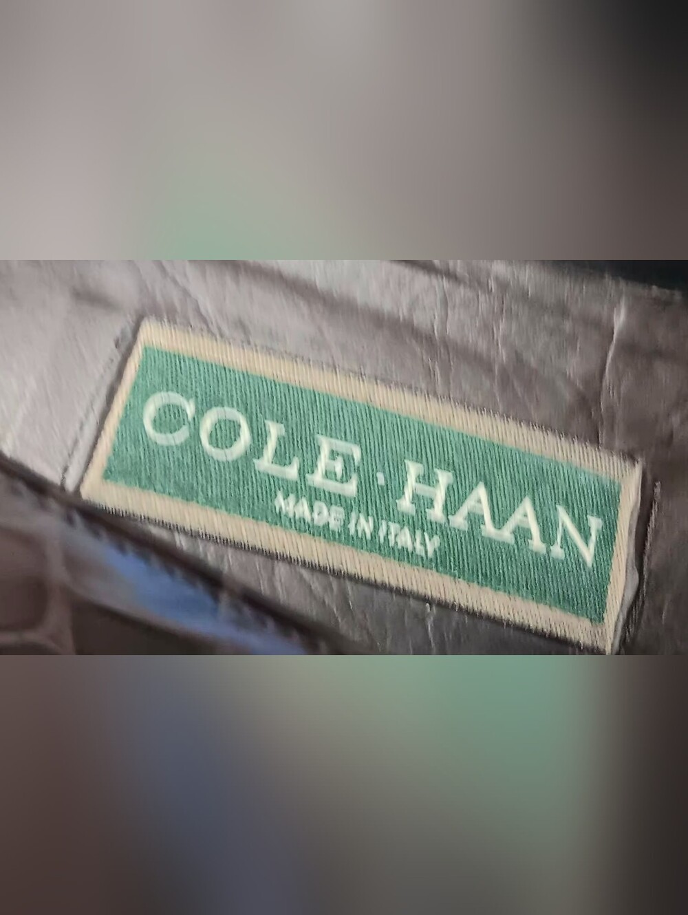 Cole Haan Women's Dark Brown Croc-Embossed Leather Loafers - Picture 3 of 6